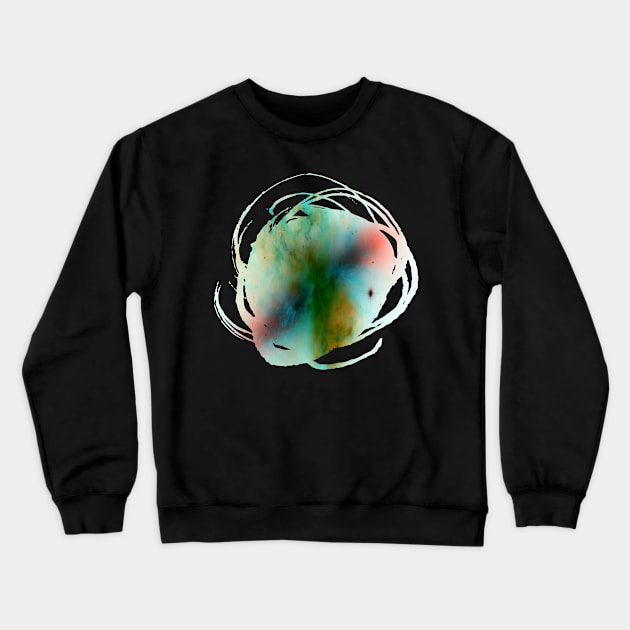 Paint brush stroke enso galaxy whoosh multiverse Crewneck Sweatshirt by Blacklinesw9